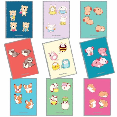 Narcissus Zeszyt A5 PP Kawaii 32k. 80g krata Narcissus
