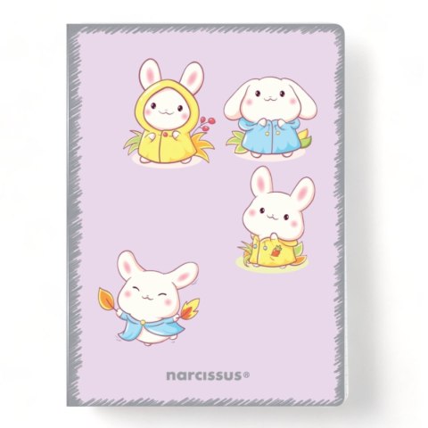 Narcissus Zeszyt A5 PP Kawaii 32k. 80g krata Narcissus