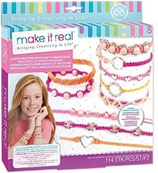 Orbico Sp. Z O.o. Bransoletka MAKE IT REAL Zestaw do tworzenia bransoletek Macrame Friendship Bracelets Orbico Sp. Z O.o. (1318)
