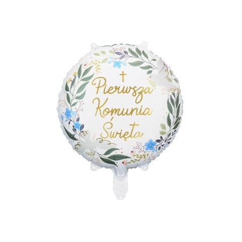 Partydeco Balon foliowy Pierwsza Komunia Święta 18cal Partydeco (FB209)