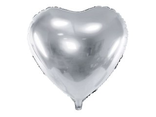 Partydeco Balon foliowy serce srebrne 18cal Partydeco (FB9M-018)