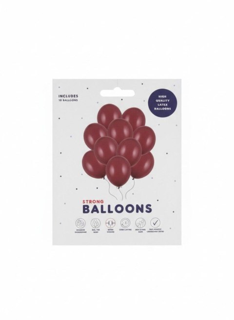 Partydeco Balon gumowy Party Deco BALONY STRONG pastelowy 10 szt brązowy 270mm Partydeco (SB12P-032C-10)
