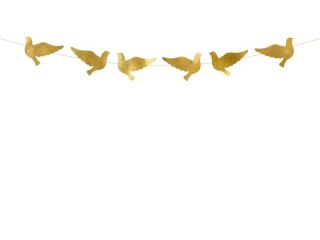 Partydeco Girlanda Gołębie złote, 86cm Partydeco (GL13-019M)