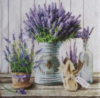 Paw Serwetki Lavender in Bucket mix bibuła [mm:] 330x330 Paw (SDL122500)