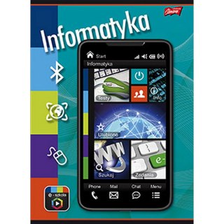St.Majewski Zeszyt tematyczny A5 INFORMATYKA 60k. krata St.Majewski (5904149003340)