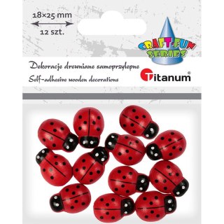 Titanum Ozdoba drewniana Craft-Fun Series drewniane biedronki Titanum (18x25mm)