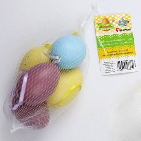Titanum Ozdoba świąteczna Craft-Fun Series Jajka plastikowe zawieszki Titanum (BH25A6139 (1))