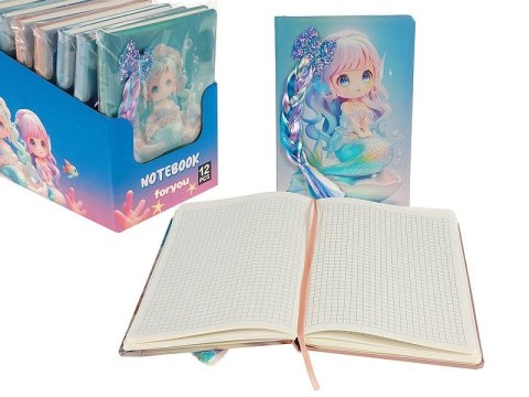 Adar Notes (notatnik) A5 dziewczynka z warkoczem krata Adar (629837)