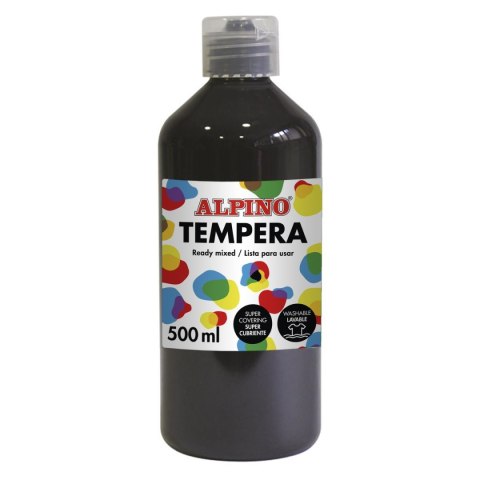 Alpino Farby plakatowe kolor: czarny 500ml 1 kolor. Alpino (000183)