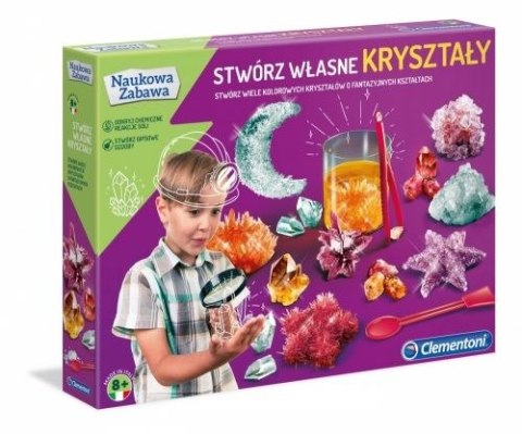 Clementoni Zestaw kreatywny dla dzieci stwórz wysłane kryształy Clementoni (50069)