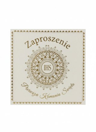 Henry Zaproszenie KW Komunia Hostia Biała Henry (5908451982355)