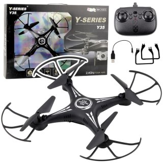 Lean Dron Y-35 Zdalnie Sterowany Lekki Żyroskop Obrót 360° Czarny Lean (23103)