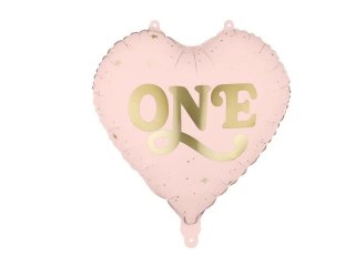 Partydeco Balon foliowy Serce 'One', 45 cm, jasny różowy 18cal Partydeco (FB390-081J)