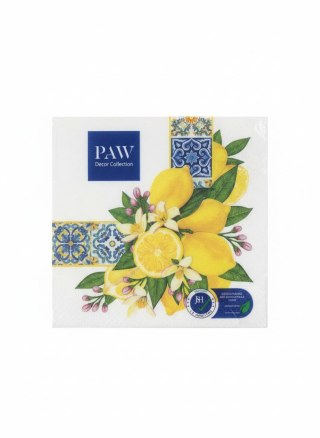 Paw Serwetki Lunch Mediterranean Frame mix bibuła [mm:] 330x330 Paw (SDL148200)