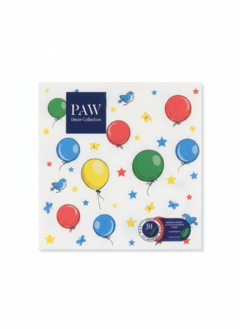 Paw Serwetki Lunch Party Balloons mix papier [mm:] 330x330 Paw (SDL000101)