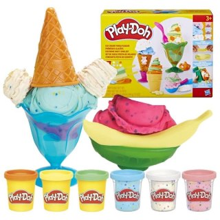 Playdoh Masa plastyczna dla dzieci Ciastolina 6pak Zestaw Ice Cream Party mix Playdoh (E2385)