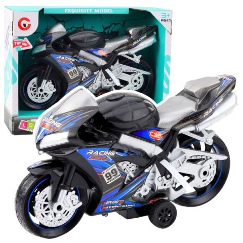 Rastar Motocykl Wyścigowy Ścigacz Napęd Światła Dźwięki Czarno-Niebieski Rastar (24213)