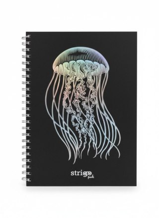 Strigo Kołozeszyt (kołonotatnik) A4 PADS GŁEBINY CZARNY MEDUZA 100k. 80g krata Strigo (PADS049)