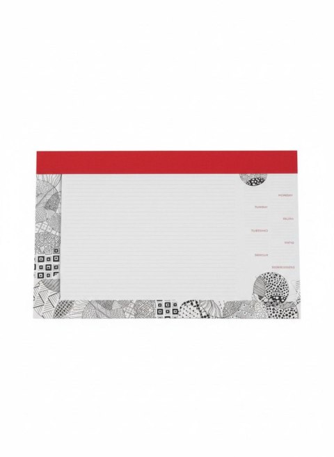 Tetis Podkład na biurko NOTES B3 BLACK czarny papier [mm:] 353x300 Tetis (5903242102813)
