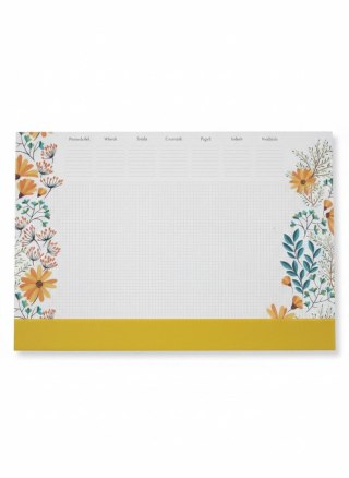 Tetis Podkład na biurko NOTES KWIATY mix papier [mm:] 353x300 Tetis (5903242102806)