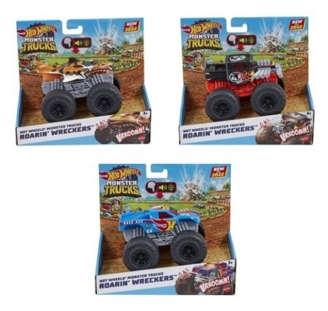 Hot Wheels Samochód Monster Trucks 1:43, światło i dźwięk Hot Wheels (HDX60)