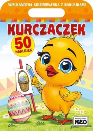 Niko Książeczka edukacyjna Kurczaczek. Wielkanocna kolorowanka z naklejkami Niko