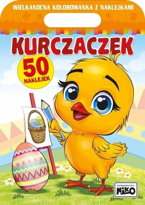 Niko Książeczka edukacyjna Kurczaczek. Wielkanocna kolorowanka z naklejkami Niko