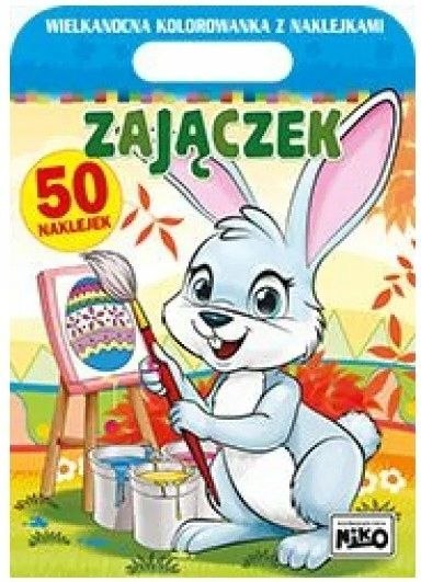 Niko Książeczka edukacyjna Zajączek. Wielkanocna kolorowanka z naklejkami Niko