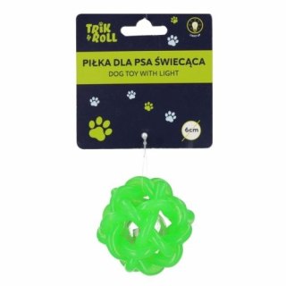 Trik Roll Gadżet Piłka dla psa świecąca 6cm zielona Trik Roll (560667)