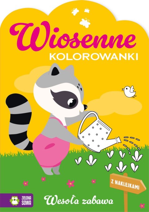 Zielona Sowa Książka dla dzieci Wiosenne kolorowanki. Wesoła zabawa Zielona Sowa