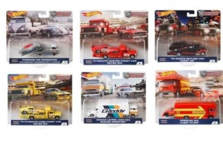 Hot Wheels Samochód 50 rocznica Pojazdy transportowe Premium mix Hot Wheels (FLF56)