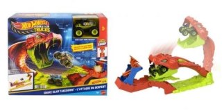Hot Wheels Tor wyścigowy Monster Trucks Mega skok - Nokaut węża Hot Wheels (JJN44)