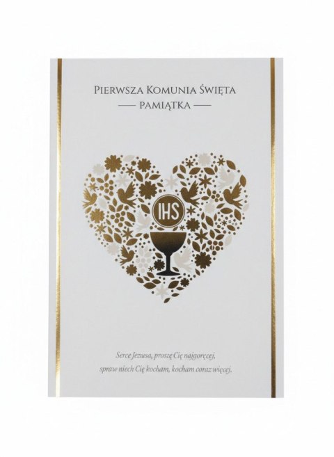 Kukartka Książeczka pamiątkowa z komunii Kukartka (PMB-0065)