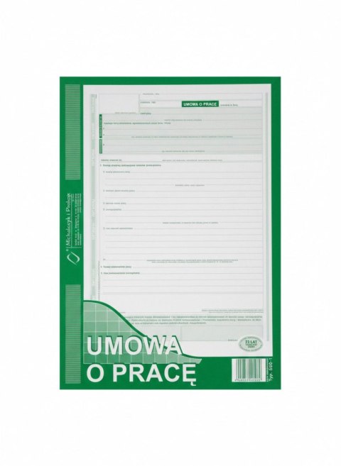Michalczyk i Prokop Druk offsetowy Umowa o pracę A4 Michalczyk i Prokop (500-1N)
