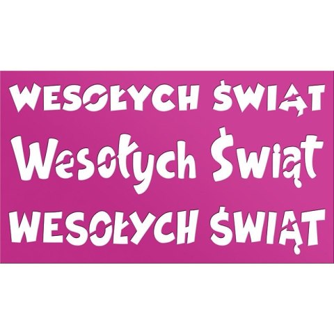 Titanum Szablon Craft-Fun Series Boże Narodzenie - Wesołych Świąt Titanum (DIY18-48)