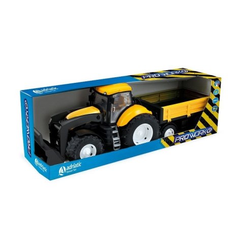 Tupiko Traktor żółty Adriatic z wywrotką i łyżką w pudełku Tupiko (TŁPWP 9209)