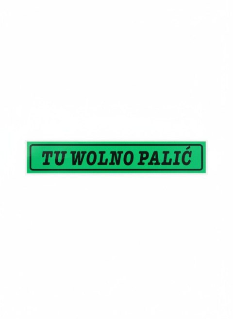 Zbimar Tabliczka informacyjna Tu wolno palic Zbimar