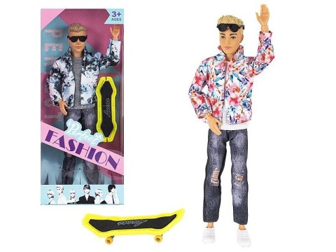 Adar Lalka chłopiec z deską skateboardową [mm:] 290 Adar (631601)
