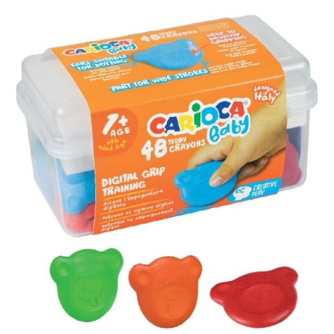 Carioca Kredki świecowe Misiaki Baby 42958 48 kol. Carioca (160-2217)