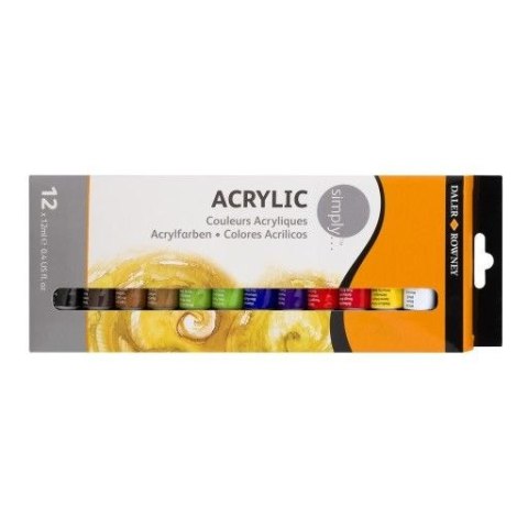 Daler Rowney Farba akrylowa Simply kolor: mix 12ml Daler Rowney (126500012)