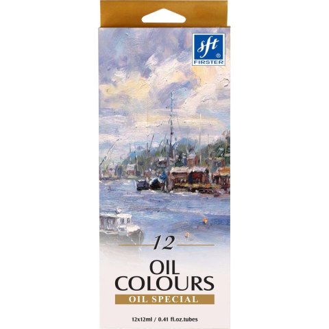 Firster Farba olejna kolor: mix 12ml 12 kolor. Firster (FOC-121)