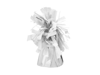 Partydeco Ciężarek do balonów foliowy, biały Partydeco (CZ1P-008)