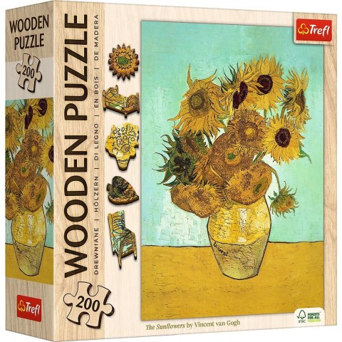 Trefl Puzzle Drewniane Słoneczniki - Vincent van Gogh Trefl (20249)