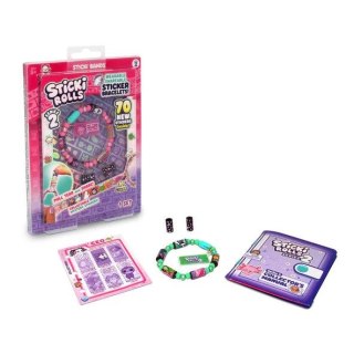 Orbico Sp. Z O.o. Bransoletka Sticki Rolls Series 2, opaska z naklejkami do noszenia i dzielenia się, 70 mini naklejek, różne kolory i style Orbic