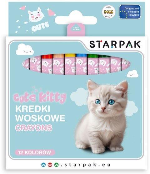 Starpak Kredki świecowe KITTY 12 kol. Starpak (559671)