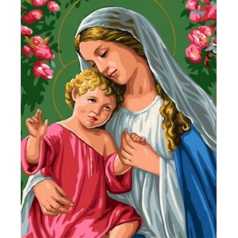 Norimpex Zestaw kreatywny Diamentowa mozaika Maryja z dzieciątkiem 30x40cm Norimpex (NO-1006779)