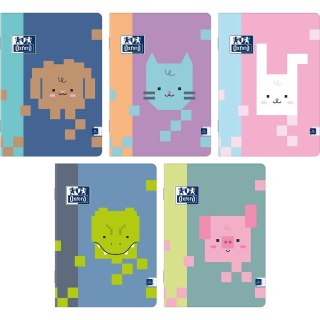 Oxford Zeszyt A5 zoo blocks 16k. 90g krata Oxford (400208009)