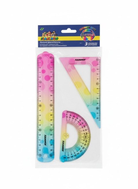Flamingo Komplet geometryczny 3 el. Flamingo (FLKR972278)