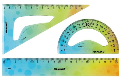 Flamingo Komplet geometryczny 3 el. Flamingo (FLKR972402)