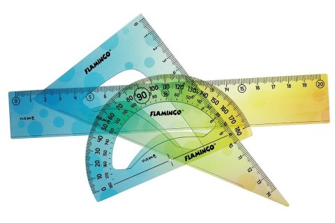 Flamingo Komplet geometryczny 3 el. Flamingo (FLKR972402)